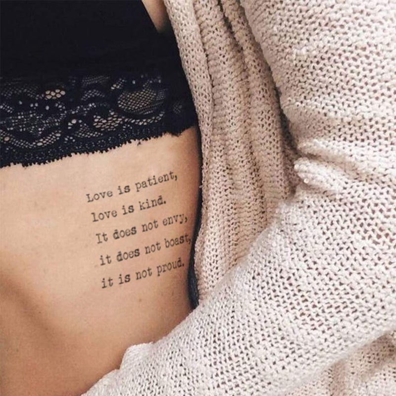 Everjoy 60+ Designs Inspirational Christian Quotes Bible Verses Scriptures Temporary Tattoos - Image 5